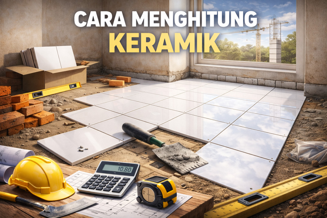Cara Menghitung Kebutuhan Keramik Lantai Secara Akurat (m2 & Dus)